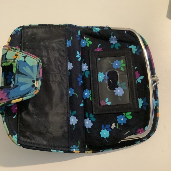 Vera Bradley floral kiss lock wallet - Picture 3 of 5